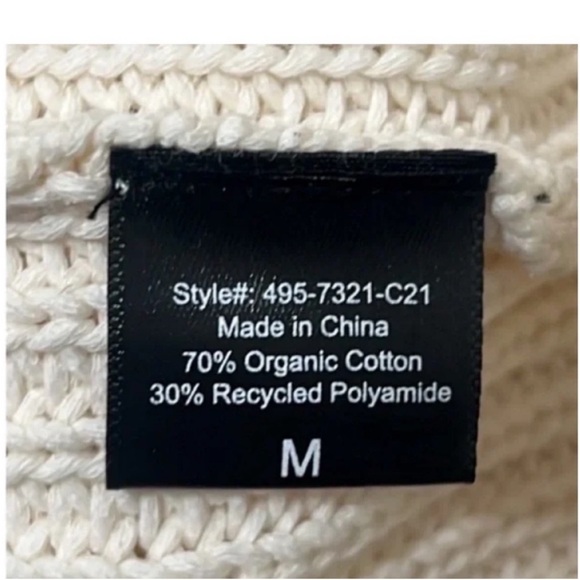 Jenni Kayne Ivory Cotton Cocoon Cardigan Sweater  Size M - Picture 7 of 7